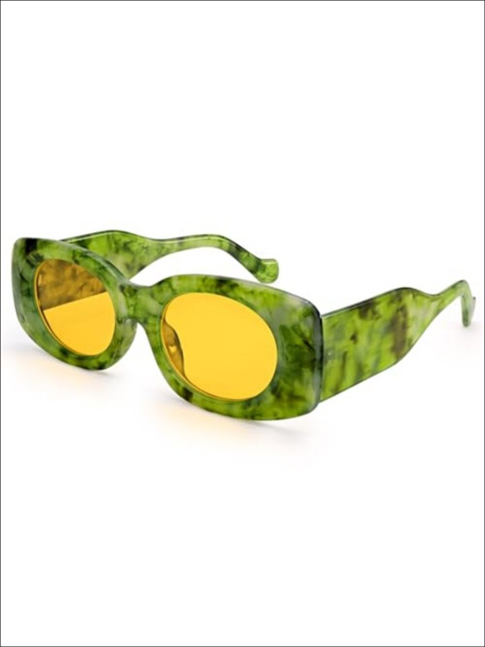 Rectangle Sunglasses UV400 Retro Y2K Full Frame PC Plastic